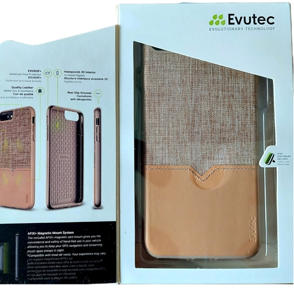 IPhone 8 phone plus case - TAN/TWEED - Picture 2 of 4